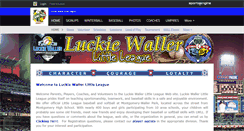 Desktop Screenshot of luckiewallerbaseball.com